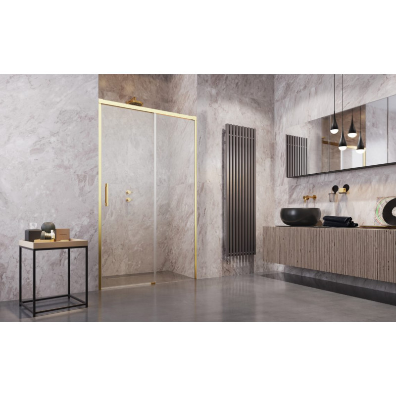 Drzwi prysznicowe Radaway Idea Gold DWJ 100x200,5 prawe, przejrzyste, złote