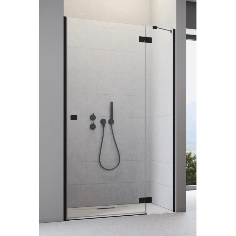 Drzwi prysznicowe Essenza Black DWJ 100x200 Radaway czarne prawe