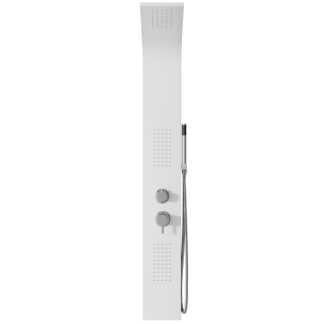 Panel prysznicowy corsan alto termostat biały