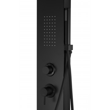 Panel prysznicowy corsan alto termostat czarny