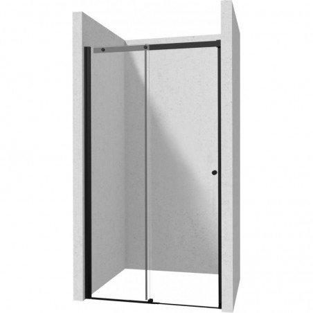 Drzwi prysznicowe przesuwne 110x200 Kerria Plus Deante nero