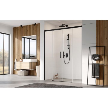 Drzwi prysznicowe Idea 8 Black DWD Radaway szkło przejrzyste