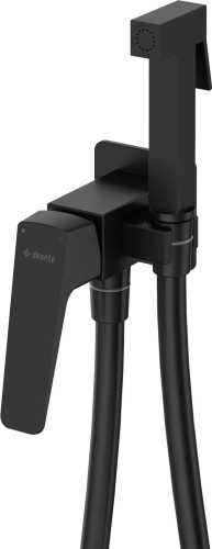 Bateria bidetowa podtynkowa nero czarna Blur Deante