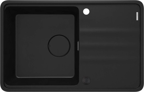 Zlewozmywak granitowy 1-komorowy z ociekaczem nero Momi Deante