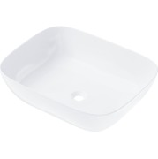 Umywalka nablatowa mono prostokątna 500x400x145 mm z korkiem czarnym