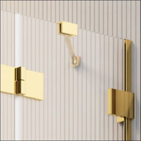 Kabina Radaway Essenza Pro Gold PDD 80x80x200 szkło przejrzyste