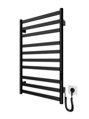 Grzejnik elektryczny suchy HF York 77x53 czarny mat Hygge Family