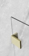 Kabina prysznicowa Essenza Pro Brushed Gold KDJ Radaway lewa złota
