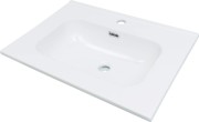 Umywalka ceramiczna wpuszczana biała 60x46 Tubo Deante