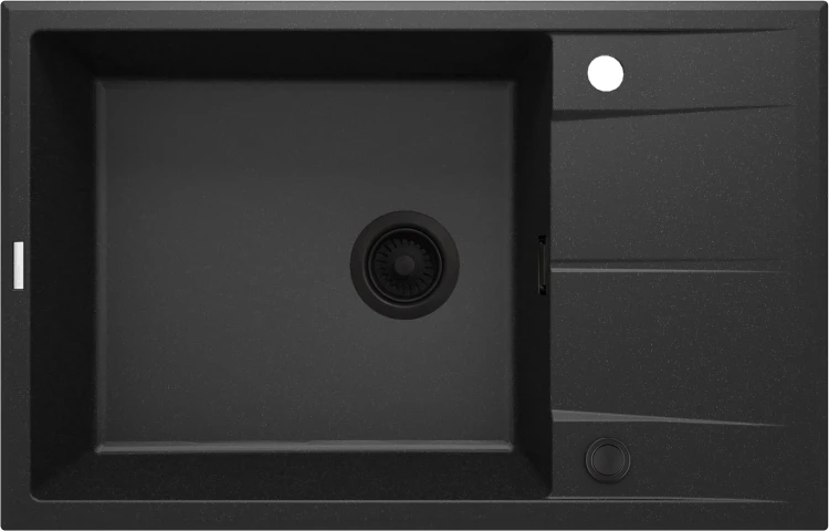 Zlewozmywak granitowy 1-komorowy z ociekaczem Eridan Deante ZQEG11B