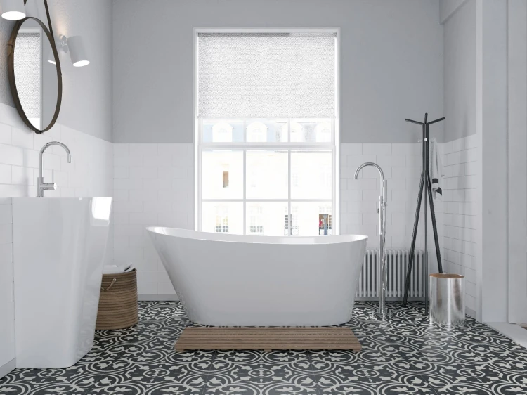 Wanna wolnostojąca corsan estella 170 x 74 cm korek klik-klak szczotkowane złoto