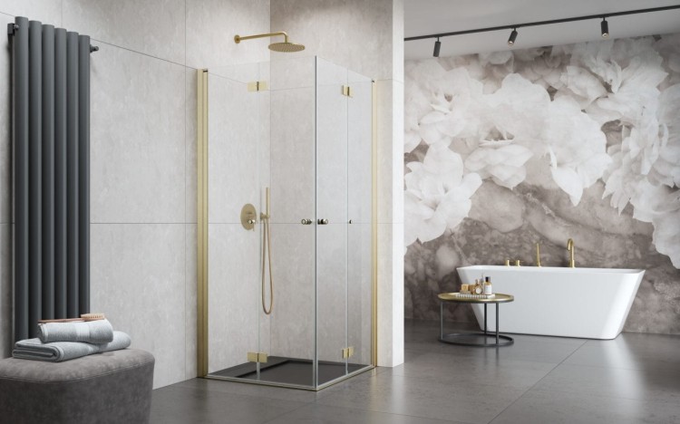 Kabina prysznicowa Radaway Nes Brushed Gold KDD B