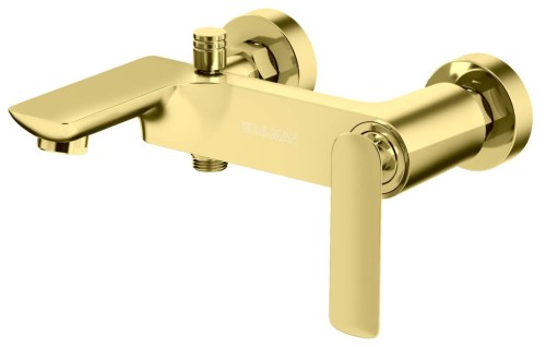 Bateria wannowa ścienna Experience Gold KOHLMAN złoto błyszczące