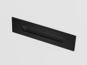 Wanna przyścienna wolnostojąca corsan mono 150 x 74 cm korek klik-klak czarny