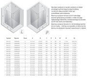 Kabina prysznicowa New Trendy Eventa Gold Shine lewa