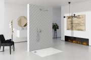 Brodzik kwadratowy LIBRA White Stone 80x80 Schedpol Schedline, biały