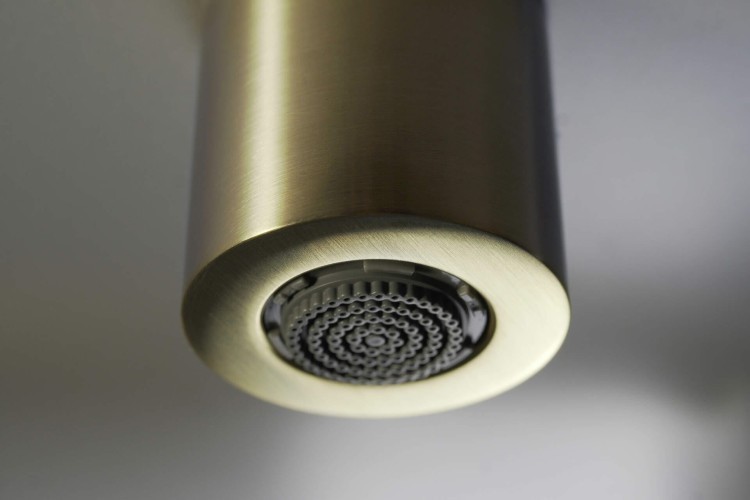 Deszczownica z baterią prysznicową Silia Deante złoto szczotkowane