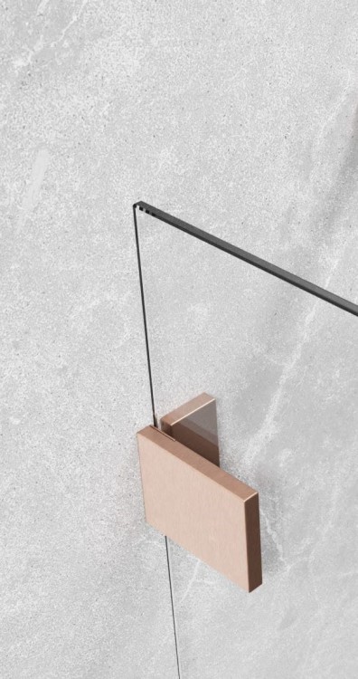 Kabina prysznicowa Essenza Pro Brushed Copper KDJ Radaway lewa miedź