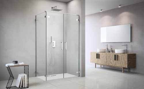 Kabina Radaway Arta DWD+S 80x100x200 prawa, szkło przejrzyste 40L+40R
