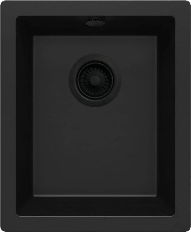 Zlewozmywak granitowy 1-komorowy podwieszany nero Corda Deante