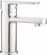 Bateria umywalkowa stojąca Tubo Deante chrom BUT020M