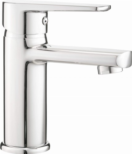 Bateria umywalkowa stojąca Tubo Deante chrom BUT020M