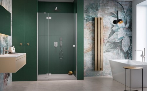 Drzwi prysznicowe Radaway Essenza Brushed Nickel DWJ lewe