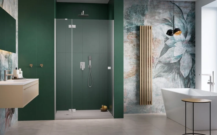 Drzwi prysznicowe Radaway Essenza 8 Brushed Nickel DWJ lewe