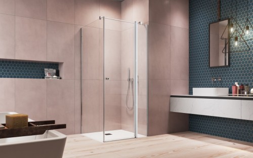 Kabina kwadratowa Radaway Eos KDJ II 80x80x195 prawa, szkło przejrzyste