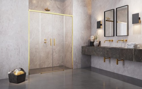 Drzwi prysznicowe Radaway Idea Gold DWD 200x200,5 przejrzyste, złote