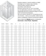 Kabina prysznicowa dwudrzwiowa New Trendy Eventa Gold Shine