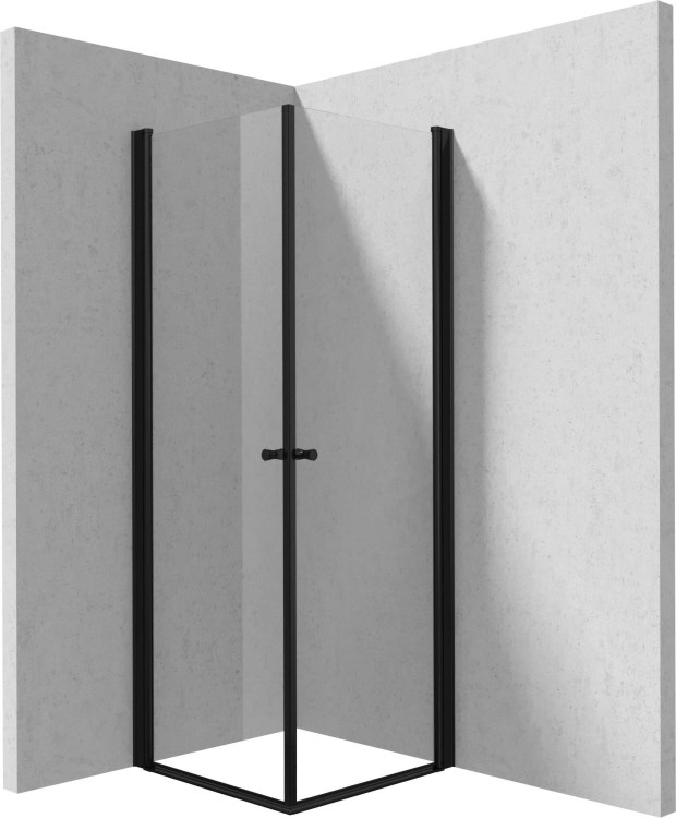 Kabina prysznicowa kwadratowa 80x80x200 nero Kerria Plus Deante