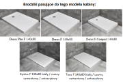 Kabina Radaway Espera Pro KDJ 140x80x200 prawa, szkło przejrzyste