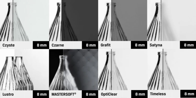 Kabina prysznicowa New Trendy Eventa Gold Shine prawa