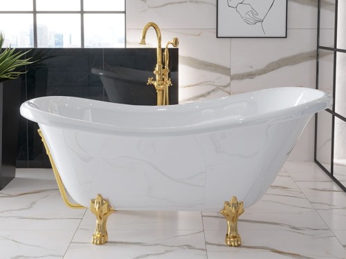 Wanna wolnostojąca Besco Otylia 160x77 cm łapy złote