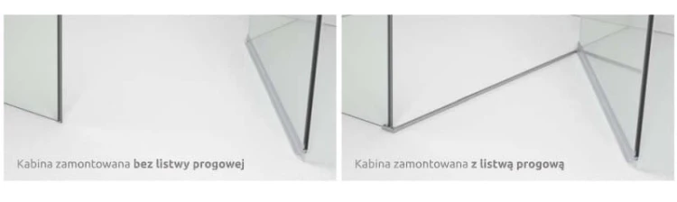 Kabina Radaway Espera KDJ 100x75x200 lewa, szkło przejrzyste
