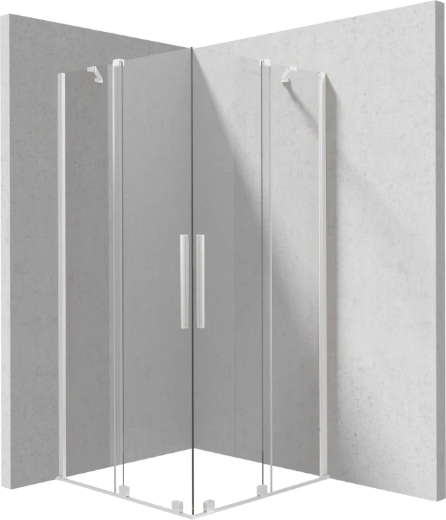 Kabina prysznicowa kwadratowa 90x90x195 bianco Prizma Deante