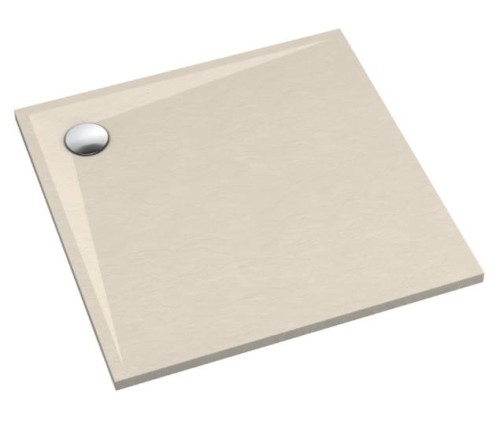 Brodzik kwadratowy LIBRA CASHMERE STONE 90x90 Schedpol Schedline, kaszmir