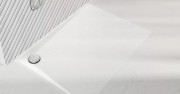 Brodzik prostokątny LIBRA White Stone 80x90 Schedpol Schedline, biały