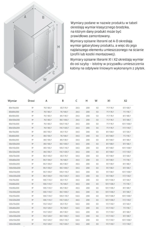 Kabina prysznicowa New Trendy Eventa Black Chrome prawa
