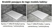 Kabina Radaway Espera Pro KDJ 140x70x200 prawa, szkło przejrzyste