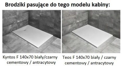 Kabina Radaway Espera Pro KDJ 140x70x200 prawa, szkło przejrzyste