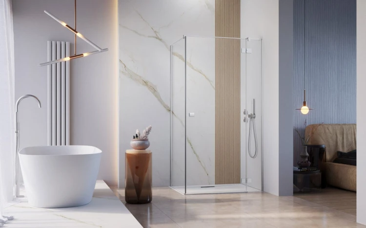 Kabina Radaway Essenza KDJ 80x110x200 prawa, szkło przejrzyste
