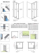 Kabina prysznicowa Radaway Nes KDJ B 90x90x200 prawa