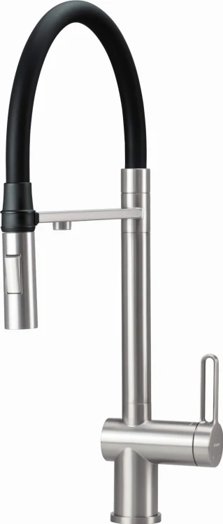 Bateria kuchenna z podłączeniem do filtra wody stal szczotkowana Magnetic Deante