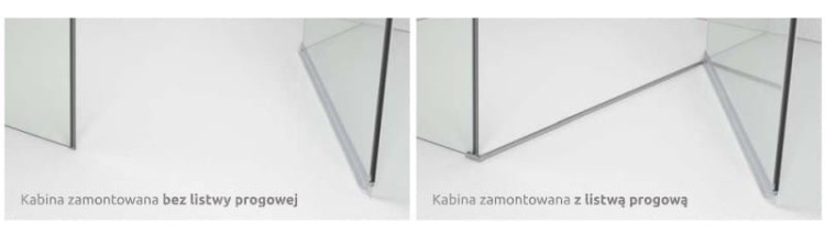 Kabina prysznicowa półokrągła Euphoria PDD 80x90x200 szkło przejrzyste Radaway