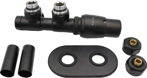 Zawór termostatyczny do grzejnika prawy czarny Deante