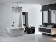 Wanna wolnostojąca Besco GOYA GLAM 160x70 srebrna