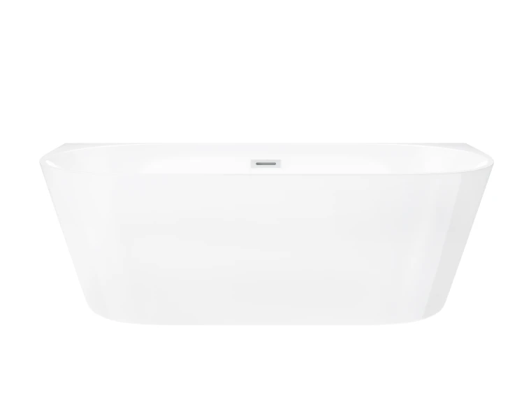 Wanna przyścienna wolnostojąca corsan e029 mono 160 cm z wykończeniem białym