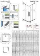Kabina prysznicowa Furo SL KDD Radaway chrom